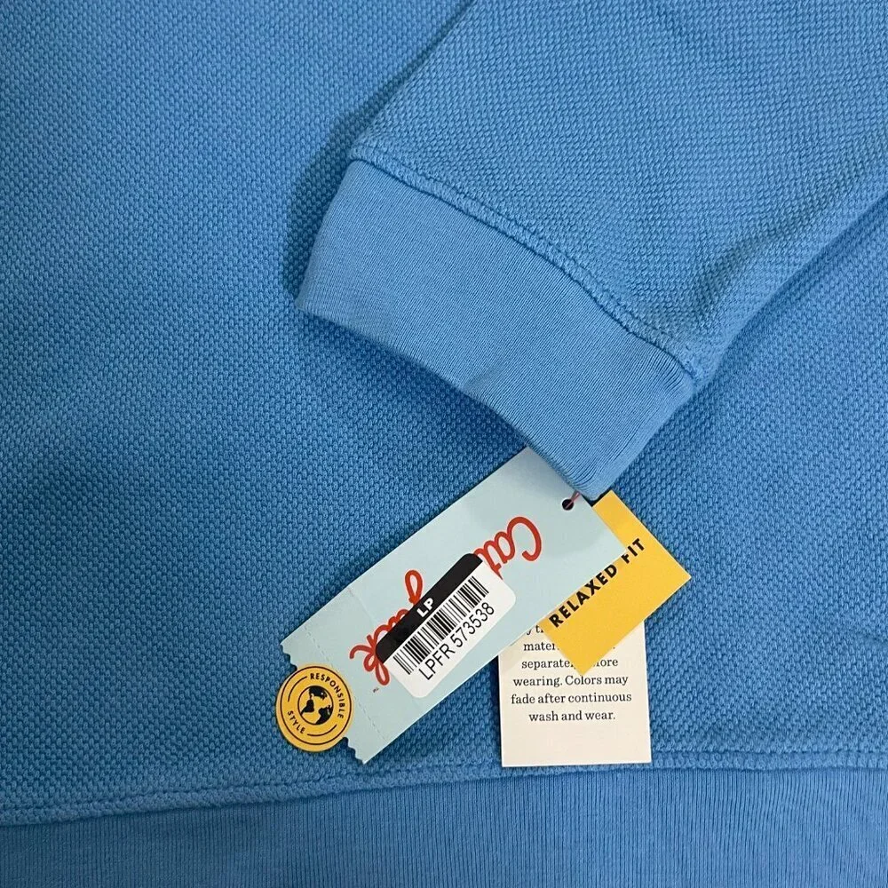 NWT. Cat & Jack. Casual light blue sweater size XL (14). Made in INDIA.